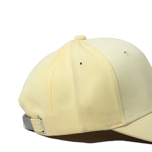 Gorra de Béisbol Clásica Amarilla de 6 Paneles, Unisex, de Sarga de Algodón, Ajustada, Informal, para Primavera y Verano, para Adultos - Product Image 6