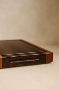 Modern Style Bamboo Chopping Blocks Rectangle Shape With Handle Natural Wood Finish Kitchen Cutting <b>Board</b> Combination Package - Product Image 4