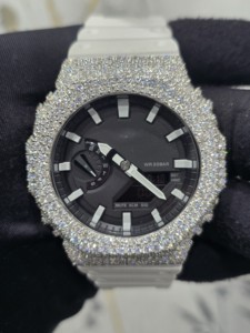 นาฬิกา Pahal Jewels รุ่นลิมิเต็ดอิดิชั่น สำหรับทุกเพศ หรูหรา ระบบอนาล็อก-ดิจิตอล ตัวเรือนสแตนเลสประดับโมอิสซาไนต์ หน้าปัดคริสตัลแซฟไฟร์ กันน้ำ 20BAR - Product Image 1
