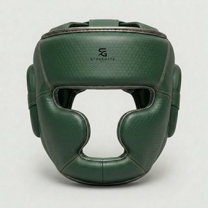 Protector de Cabeza para Kick Boxing, Ligero, de Cuero, Ventilado, Ajustable, con Logotipo Personalizado, para Entrenamiento de Boxeo y MMA 2026 - Product Image 1