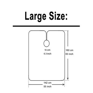 Snap Neckline Hairdressing <b>Apron</b> Waterproof Hairdresser Gown Barber Fashion Pattern Haircut Cloth Antistatic Hairstyling Capes - Product Image 2