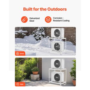 Supporti e Piedini Antivibrazioni per Unità Mini Split da 9000-18000 BTU, per Condizionatori Senza Condotto/Pompe di Calore - Product Image 3