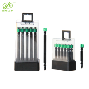 Juego de puntas de destornillador con diseño de <span class=keywords><strong>Collar</strong></span> magnético, brocas de destornillador de Cruz Phillips, vástago hexagonal PH2 de 1/4 pulgadas, 10 unidades - Product Image 1