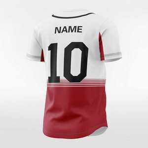 Camiseta de Béisbol Sublimada Transpirable Profesional, Logotipo del Equipo Personalizado, Ropa Deportiva con Botones Completos para Equipos Juveniles - Product Image 5