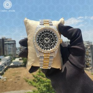 Montre de luxe Charm_Jewels en acier inoxydable, boîtier rond de 40 mm, quartz analogique, cristal saphir, lumineuse, unisexe, tendance - Product Image 1