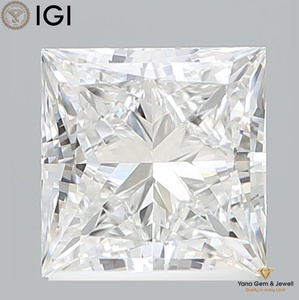 Anillo de Compromiso con Diamante Cultivado en Laboratorio CVD de 1.50 Quilates, Color D, Claridad VVS1, con Certificado IGI, Corte Princesa - Product Image 1