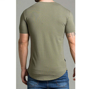 T-shirts d'été pour hommes en coton et polyester, coupe classique et ajustée, col rond, vente en gros à prix abordable - Product Image 3