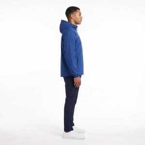 Chaqueta Anorak Cortavientos Transpirable con Capucha para Hombre, Personalizable con Logotipo, Impermeable, Ligera, con Media Cremallera, de Microfelpa Suave - Product Image 3