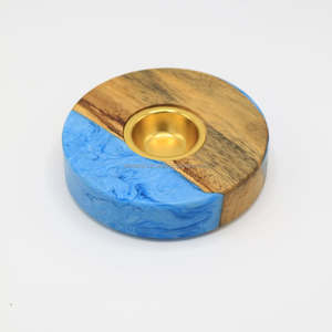 Quemador de incienso de madera de resina pulida Divine Serenity hecho a mano Mubkhar para fragancia Oud y Bakhoor durante Ramadán y Eid - Product Image 6