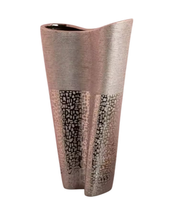 Vase de table minimaliste en métal noir à large ouverture, support décoratif pour fleurs, pour la décoration intérieure, centre de table pour mariage ou fête - Product Image 4