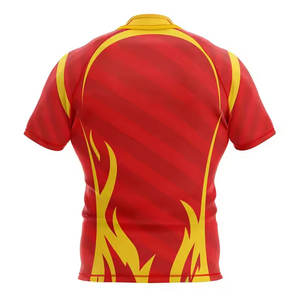 เสื้อรักบี้คุณภาพสูงแบบขายส่ง ปรับแต่งได้ตามต้องการ ระบายอากาศได้ดี สำหรับทีมชาย ทนทาน - Product Image 2