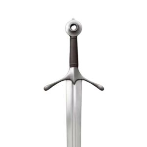 Cuchillo de hoja fija forjado a mano, funcional y listo para la batalla, de acero de Damasco, DIY OEM, espada ancha medieval de caballero, cimitarra ninja - Product Image 5