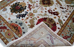 พรมขนสัตว์ทอมือแบบขายส่ง ลายเปอร์เซียและอูชัก พรมโอเรียนเต็ลทำมือ |   พรมปูพื้นแบบคลาสสิควินเทจ ตัดเย็บแบบคัทพายล์ ขั้นต่ำ 1 ผืน - Product Image 5