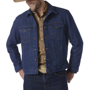 Hot Selling Custom Made 100% Cotton Breathable Denim Jacket Men Slim Fit Casual And Streetwear Fashionable With <b>Button</b> Closure - Product Image 5