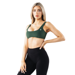 Soutien-gorge de sport pour femme Chelsea Green à col carré, sans couture, haute maintenante, extensible, pour yoga, gym, fitness, entraînement, vêtements de sport - Product Image 2