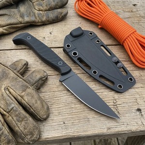 มีดพับแบบ Tactical Drop Point เหล็กดามัสกัส ด้ามไม้ หนา 0.5 มม. คุณภาพระดับอุตสาหกรรม OEM ปรับแต่งได้ ใช้ในครัวสำหรับทำอาหาร ใบมีดตรง 2 นิ้ว - Product Image 5