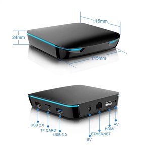 2025 mô hình Set-Top box mới được thiết kế Launcher AV1 Codec TF Khe cắm thẻ hỗ trợ 4GB DDR4 Bộ nhớ Android OTT Set-Top Box - Product Image 6