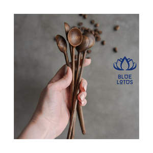 Wholesale Sustainable <b>Wooden</b> Teaspoon 5.8 Inch Vintage Design Plant Pattern Dishwasher Safe Small Spoons for Honey Jam - Product Image 2
