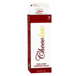 Precio Especial de Fábrica, Proveedor HALAL, OEM/ODM, Crema No Láctea de Alta Calidad para Uso en Panadería, Crema de Chocolate Batida con Ingredientes Lácteos, 1KG - Product Image 1
