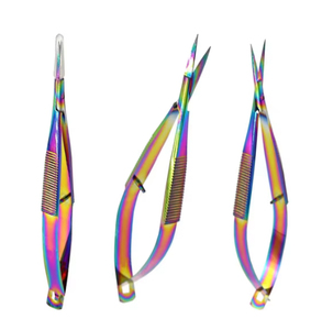 Tijeras Profesionales Curvas de Acero Inoxidable No Magnético con Resorte Afilado para Reparación Electrónica y Corte Preciso de Cables y Componentes - Product Image 3