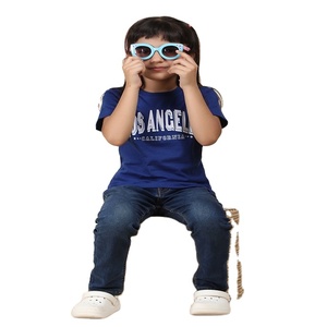 เสื้อยืดคอกลมสำหรับเด็กผู้หญิงผ้าฝ้าย100% ใหม่มาแรงวิธีการพิมพ์ที่แตกต่างกันและวัสดุในมือ - Product Image 5