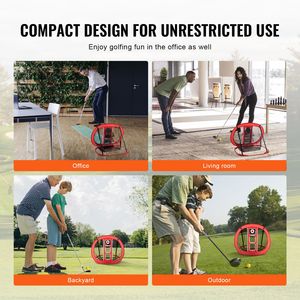 Red de Práctica de Golf Portátil Plegable para Interiores y Exteriores con Bolsa de Transporte para Ayuda en el Golpeo y Práctica de Tiro al Blanco - Product Image 6