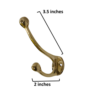 Brass Nordic Single Wall <b>Hooks</b> Kitchen Bathroom Furniture <b>Black</b> Nickel Eco-Friendly Flexible Design 2-Piece <b>Hooks</b> - Product Image 2