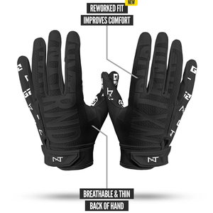 Gants de football américain 7v7 en gel de silicone de haute qualité, personnalisables avec logo, pour receveurs, durables, antidérapants, pour jeunes et adultes, avec logo en caoutchouc. - Product Image 4