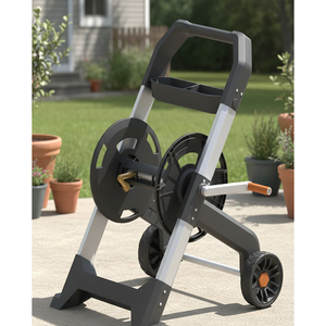 Aluminum 200-ft Cart Hose Reel Metal Water Hose Reel with Aluminum <b>Frame</b> Portable Outdoor Hose Holder ODGGAD001 - Product Image 3