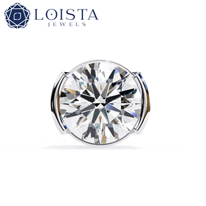 Bijoux en diamants certifiés IGI luxueux, or véritable 18 carats, diamants cultivés en laboratoire, boucles d'oreilles rondes pour femmes - Product Image 4