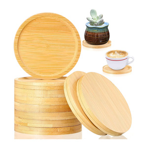 Posavasos de Madera de Diseño Innovador, Posavasos de Madera Elegantes, Posavasos de Bambú, Diseño Moderno con Impresión de Logotipo - Product Image 1