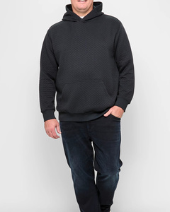 Sweat à capuche noir pour homme, mélange coton-polyester de haute qualité, molleton, impression personnalisée, respirant, séchage rapide, décontracté, OEM, vente en gros, hiver - Product Image 3