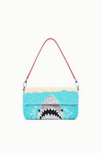Sac à bandoulière à motif paysager perlé, avec une seule poignée, design brodé, pour toutes les saisons, usage quotidien - Product Image 5