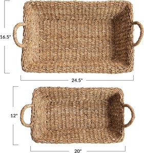Cestas Organizadoras Multifuncionales de Bambú y Ratán Ecológicas de Estilo Rústico 2025 para Cocinas, Restaurantes y Hogar - Product Image 3