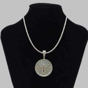 Nouvel Arrivage Collier Pendentif Rond Jésus en Argent Moissanite 5A Entièrement Pavé de Pierres, Style Hip-hop pour Hommes - Product Image 2