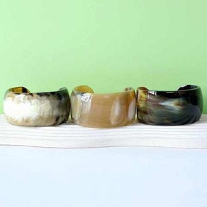 Ensemble de bracelets ovales en corne de buffle naturelle, poli, durable, objet de collection, artisanat décoratif, cadeau - Product Image 6