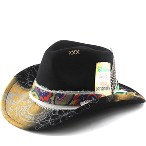 Elegante Sombrero Vaquero de Cuero Estilo Western - Moderno, Informal, para Pesca, Invierno, Fiestas, Viajes, Unisex - Product Image 5
