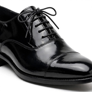 Zapatos Oxford de Vestir para Hombre, de Cuero Charol, con Cordones, Punta Cerrada, Color Sólido, para Oficina y Carrera Profesional, para Todas las Temporadas, de BD - Product Image 3