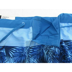 UPF 50 <b>Men's</b> Eco-Friendly High Waist <b>Men's</b> Stretch Swim <b>Trunks</b> w/ Diagonal Pocket Bermuda Style Summer Breathable Shorts - Product Image 6