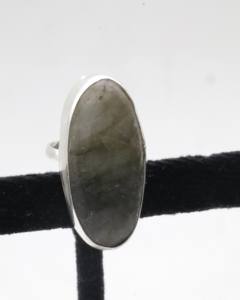 Natural Labradorite <b>Adjustable</b> <b>Ring</b> for Women – German Silver Handmade Labradorite Gemstone <b>Ring</b> Boho Jewelry - Product Image 2