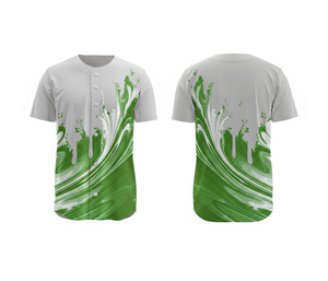 เสื้อเบสบอลทีมแบบกำหนดเอง ผู้จัดจำหน่ายขายส่ง |   ชุดเบสบอลทีมพร้อมโลโก้และหมายเลขแบบกำหนดเอง |   ฐานผ้าโพลีเอสเตอร์ที่ระบายอากาศได้ดี - Product Image 2