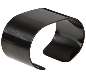 Anneau de serviette en métal noir pour mariage, boucle de serviette décorative pour table - Product Image 1