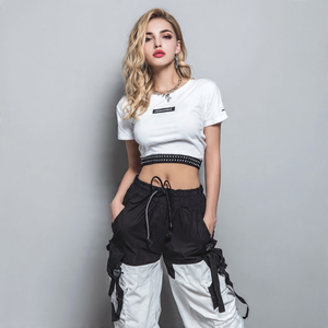 Camiseta Corta de Moda Hip Hop con Estampado DTG Personalizado, Precio Mayorista Asequible - Product Image 3