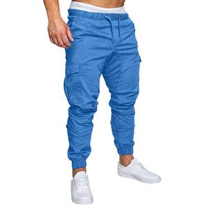 Direct Factory Sale Men's Joggers Casual Streetwear Fashion Woven Bottoms Skinny Sweatpants <b>Trousers</b> Cargo Track Pants - Product Image 3
