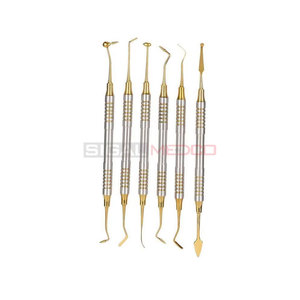 6Pcs Dental Filling Spatula Kit with Titanium Coated Heads Resin Application Professional Dental Composite Filling Surgical - Product Image 5