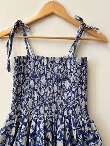 Trendy Indian Block Print Women's Girls' Pure Cotton Maxi Dress Casual Summer Evening Party <b>Long</b> Midi Bulk Natural Pattern Hot! - Product Image 3