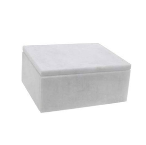 Marble Jewelry <b>Box</b> Custom Hot Selling Luxury White Marble <b>Box</b> Wholesale New Style Elegant Lid Handle Boxes Best Price - Product Image 1