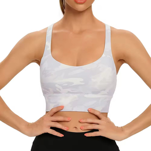 <b>Top</b> Selling Fitness Wear Women's Yoga Bras High Support Camouflage Printing Crisscross Back Straps Eco-Friendly Sports Bra - Product Image 4