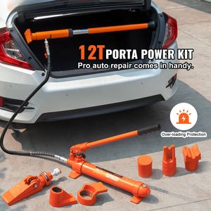 Kit Idraulico Porta Power da 12 Tonnellate con Cilindro Idraulico, Pompa, Tubo Olio da 1,4 m (4,6 piedi) e Valigetta Portaoggetti per Sollevatori Auto - Product Image 2