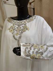 New Design Women Abaya with Heavy 3D Embroidery Beaded Islamic Maxi <b>Dress</b> for Eid Ramadan Party Wear Available for Best Price - Product Image 3
